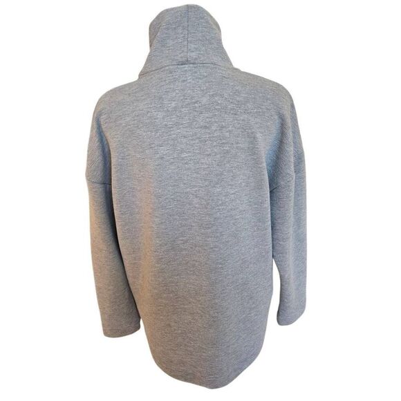 Banana Republic Womens Funnel Turtle Neck Textured Pullover Sweater Gray Small - Picture 4 of 9